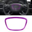 Audi Steering Wheel Ring Cover Trim Sticker Decoration - Purple - 1