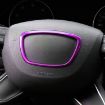 Audi Steering Wheel Ring Cover Trim Sticker Decoration - Purple - 5