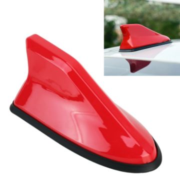 Red Universal Shark Fin Car Antenna Aerial Radio Signal - 1