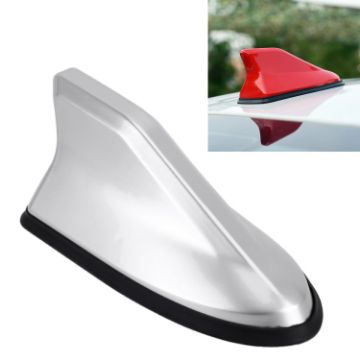 Silver Universal Shark Fin Car Antenna Aerial Radio Signal - 1