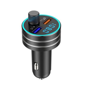 C1 Car Charger MP3 Player Bluetooth FM Transmitter Dual USB (Black) - 1