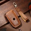 Hallmo Brown Cowhide Leather Key Case for Old BMW - 2