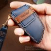 Hallmo Brown Cowhide Leather Key Case for Old BMW - 5