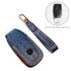Mercedes E300L Black Cowhide Leather Key Cover Case - 3