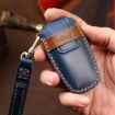 Hallmo Cowhide Leather Key Cover for Haval H6 (Black) - 5