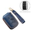 Hallmo Blue Leather Key Cover for Land Rover Discovery 5 A Style - 3