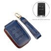 Hallmo Leather Key Cover for Land Rover Discovery 5 B Style Brown - 3