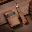 Brown Hallmo Leather Key Case for Volvo 6-Button Key - 2
