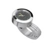 Silver Quartz Motorcycle Handlebar Clock with Lock 22-25mm - 1