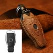 Mercedes-Benz Leather Key Cover for Old Style Cars (Brown) - 1