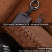 Volvo Cowhide Leather Car Key Cover - Single Slit Style (Black) - 3