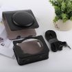 Retro Style Leather Camera Case with Strap for instax SQ6 (Black) - 6