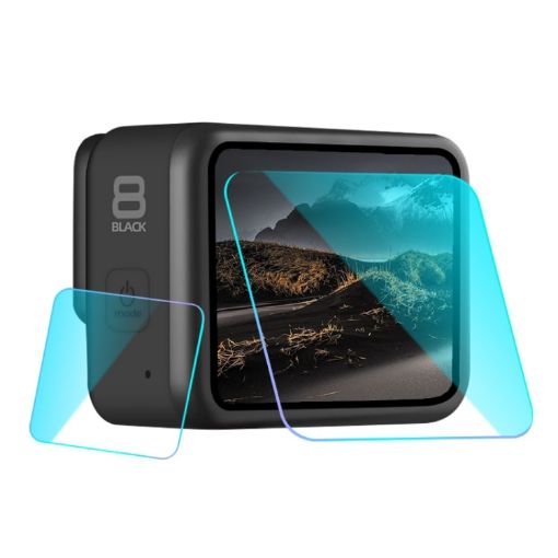 GoPro HERO8 Black Lens & LCD Tempered Glass Film (Transparent) - 1