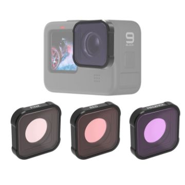 JSR KB Series Red Magenta Pink Lens Filter for GoPro HERO13/12/11/10/9 - 1