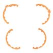 DJI Flip STARTRC Orange Propeller Guard Bumper - 1