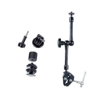 Adjustable 11" Articulating Magic Arm + Large Claw Clips - 1