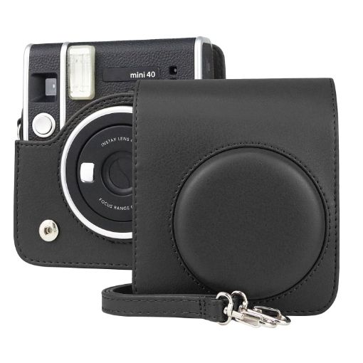 Full Body Retro PU Leather Case Bag for FUJIFILM instax mini 40 - 1