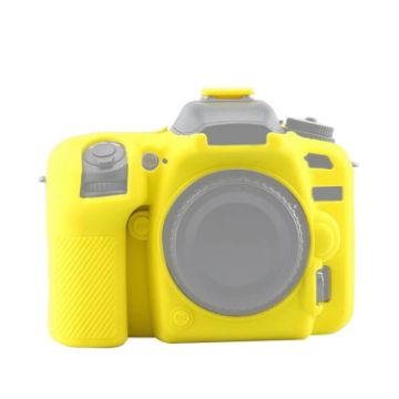 Yellow Soft Silicone Protective Case for Nikon D7500 - 1