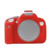 Red Soft Silicone Protective Case for Canon EOS 600D - 1