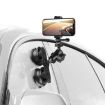 Suction Cup Phone Holder with Tripod Adapter & Safety Buckle (Black) - 6