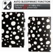 Galaxy Tab A7 10.4 2020 Dot Pattern Leather Case (Black White) - 5