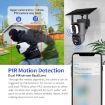 ESCAM QF390 Solar WiFi Camera 2x2MP, Two-way Voice, Alarm, Black - 6
