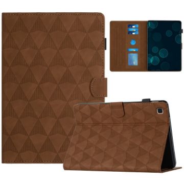 Samsung Galaxy Tab A7 Lite T220 Leather Case, Diamond Texture, Brown - 1