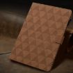 Samsung Galaxy Tab A7 Lite T220 Leather Case, Diamond Texture, Brown - 2