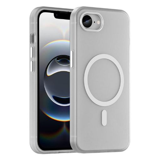 iPhone 16e MagSafe Frosted TPU + PC Full Coverage Case (White) - 1