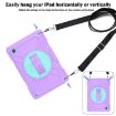 Samsung Galaxy Tab A8 X200 Hybrid Case with Strap, Purple Cyan - 2