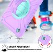 Samsung Galaxy Tab A8 X200 Hybrid Case with Strap, Purple Cyan - 5