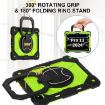 iPad Pro 13 2024 Black Yellow Green Hybrid Silicone Case - 4