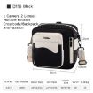 Cwatcun D118 Black Backpack Cross-body Camera Bag, 21x21x14.5cm - 2