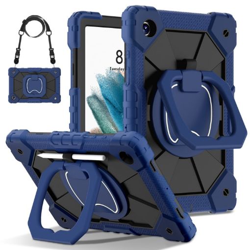Samsung Galaxy Tab A8 10.5 2021 Navy Black Hybrid Tablet Case - 1