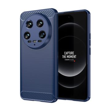 Xiaomi 14 Ultra Blue Carbon Fiber TPU Phone Case - 1