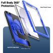 Samsung Galaxy Tab A9+ Honeycomb Grip Stand Tablet Case (Dark Blue) - 3