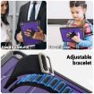 Galaxy Tab A9+ Honeycomb Grip Turntable Stand Case (Purple) - 6
