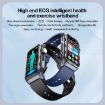 TK79 Pink 1.47" IP68 Smart Watch, ECG/Glucose/Oxygen/Uric Acid Monitor - 2