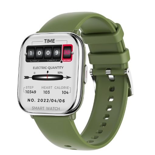 HD12 1.75" Green IP68 Waterproof Smart Watch with Blood Oxygen Monitor - 1