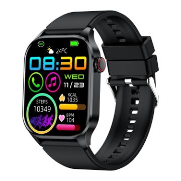 T98 2.04" IP68 Waterproof Smart Watch with Bluetooth Call, Black - 1
