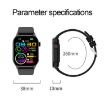 T98 2.04" IP68 Waterproof Bluetooth Call Smartwatch, Blood Oxygen, Blue - 3