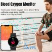 LEMFO LF35 1.43" AMOLED Steel Strap Smart Watch - Blood Oxygen Black - 6