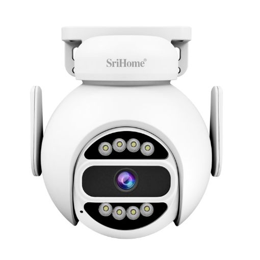 SriHome SH047 4MP WiFi Night Vision Waterproof Camera (UK Plug) - 1