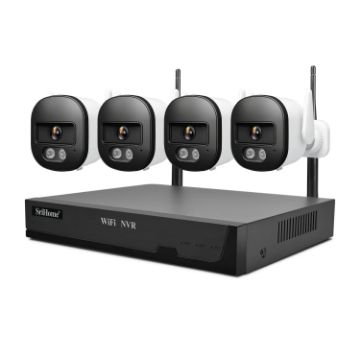 SriHome Ultra HD 4 Channel WiFi NVR Set (UK Plug) NVS001E-IPC056 - 1