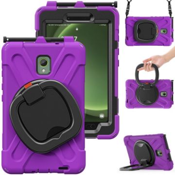 Samsung Galaxy Tab Active5 X300 Silicone Case with Strap (Purple) - 1