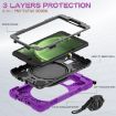 Samsung Galaxy Tab Active5 X300 Silicone Case with Strap (Purple) - 4