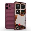 Nothing CMF Phone 2 Pro 5G Case Wine Red TPU + Flannel Shield - 1