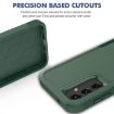2 in 1 PC + TPU Phone Case for Samsung Galaxy A14 4G/5G (Dark Green) - 2