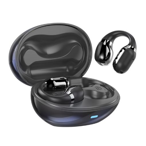 ZGA Symphony GS09S Bluetooth TWS Earphone, Black, Air Conduction - 1