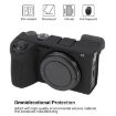 Sony ILCE-6700/A6700 Black Litchi Texture Silicone Case - 4
